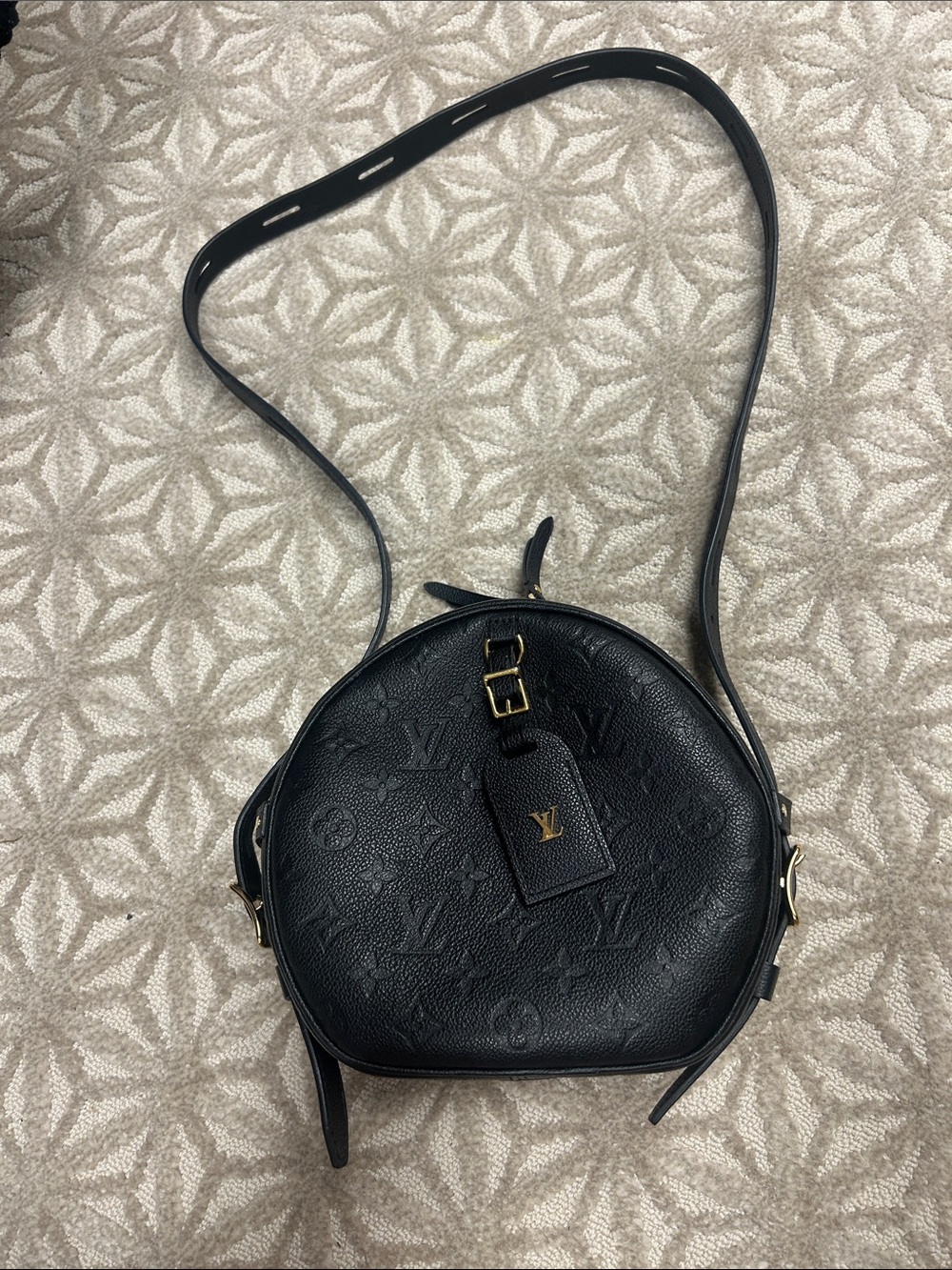 Louis Vuitton Boite Chapeau empriente Crossbody with Gold Hardware